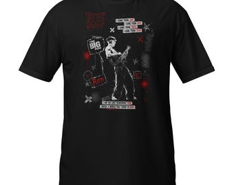 Ren Inspired Graphic Tee, Alternative Music Streetwear, Distressed Guitarist Print