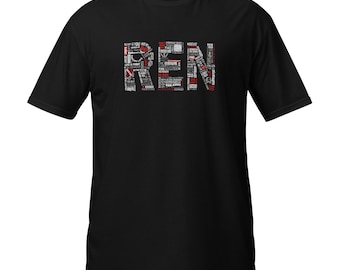 Koszulka z tytułami piosenek REN | Koszulka z typografią muzyczną | Teksty piosenek | Ren Fanmerch