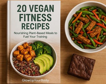 20 vegane Fitness-Rezepte PDF – Proteinreicher Speiseplan auf pflanzlicher Basis – Einfache vegane Rezepte für Muskelaufbau und gesunde Ernährung eBook