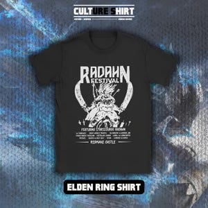 LIMITED Unisex Elden Ring Shirt, Tshirt Radahn Festival Graphic Tee, Festival Shirt, Demon Tee, Soulsborne T-shirt, Gamer Gift, Gamer Shirt