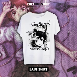 Serial Experiments Lain T-Shirt: 90s Anime Manga, Soft Cotton