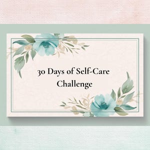 30-Day Self-Care Challenge | Stylish Printable Checklist | Mindful Daily Tasks | Instant Download | Wellness PDF
