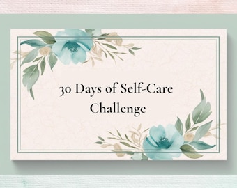 30-Day Self-Care Challenge | Stylish Printable Checklist | Mindful Daily Tasks | Instant Download | Wellness PDF