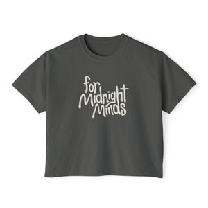 Midnight Minds Women&#39;s Boxy Tee Oversized T-Shirt Boxy Fit Tee Casual Shirt Dream Street