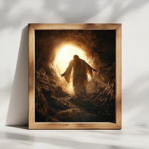 Jesus Christ Rising Wall Art Christian Art Of Jesus Painting Resurrection Of Jesus Christ Art For Christian Wall Art Easter Painting Of God