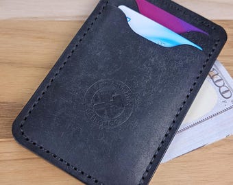 Handmade Leather Minimalist Wallet l Full Grain Pueblo