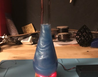 Swirling Blue Potion Bottle Light
