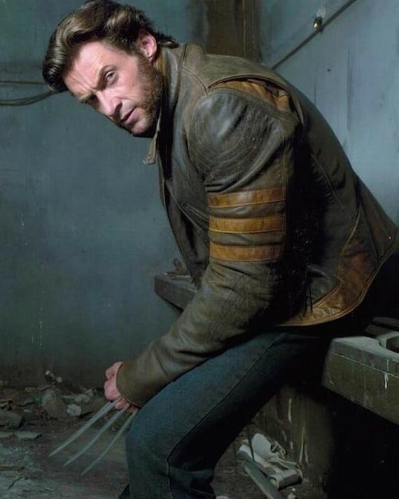 X-men Wolverine Logan Inspired Cosplay Real Leather Jacket With