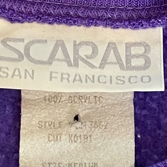 Scarab San Francisco Size Medium Vintage Purple S… - image 8