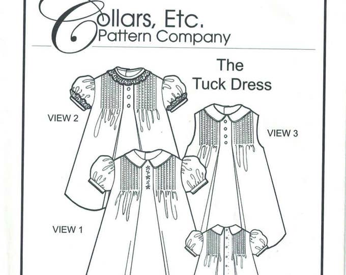 The Tuck Dress, Collars Etc. Pattern Company, Size 5/6, Circa 2002