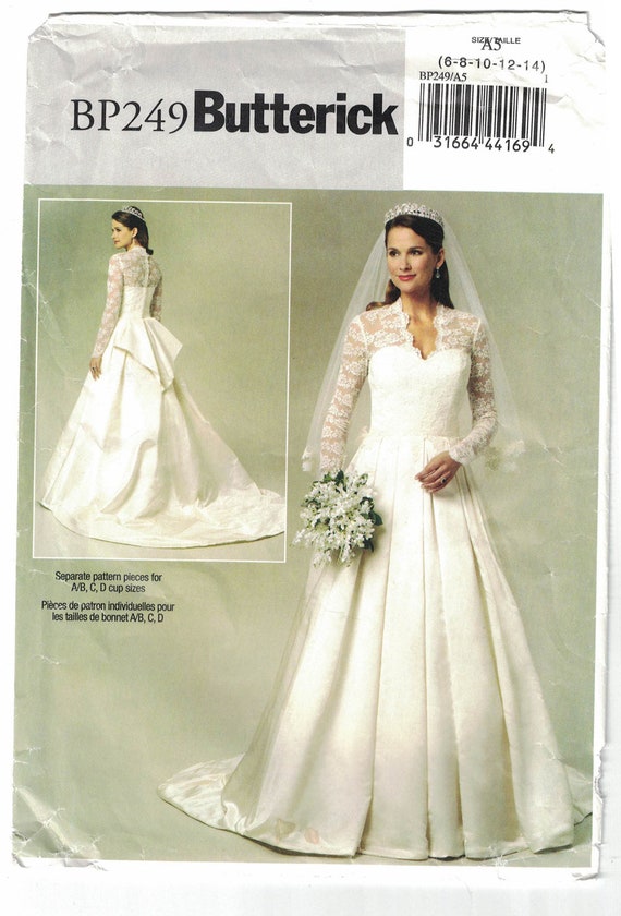 Butterick Bp249 Or 5731sizes 6 14uncutwedding Etsy