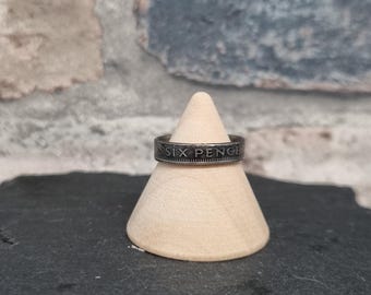 Sixpence-Münze-Ring