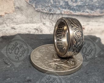 1977 Silber Jubiläum Kronenmünze Ring