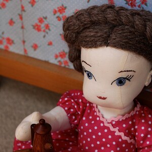 Vintage-Style Cloth Doll Pattern - "Fleur"