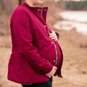 Nestledown Baby Wearing + Pregnancy Add-On for Forester Coat - Adult - Digital PDF Sewing Pattern