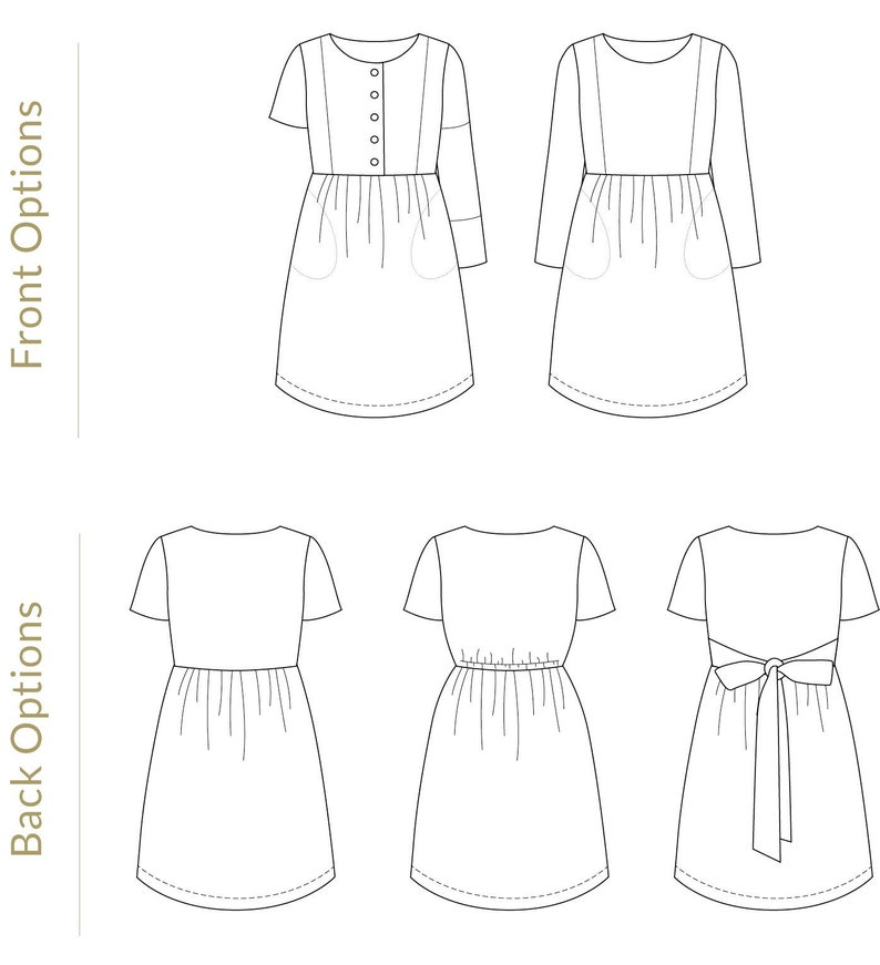 Fable Dress Adult Sizes H-T Digital PDF Pattern Video Class image 2