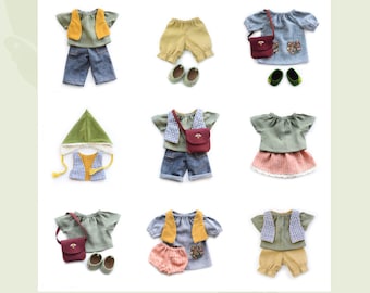 Classic Cloth Doll Clothes - BUNDLE of 10 - Digital Pattern