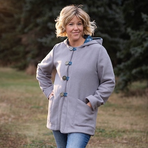 Pixie Coat - Women&#39;s/Curved Fit 0-22 - Digital PDF Sewing Pattern + Video Class