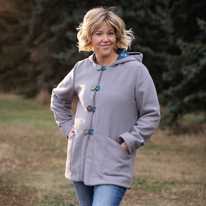 Pixie Coat - Women's/Curved Fit 0-22 - Digital PDF Pattern + Video Class