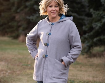 Pixie Coat - Women's/Curved Fit 0-22 - Digital PDF Pattern + Video Class