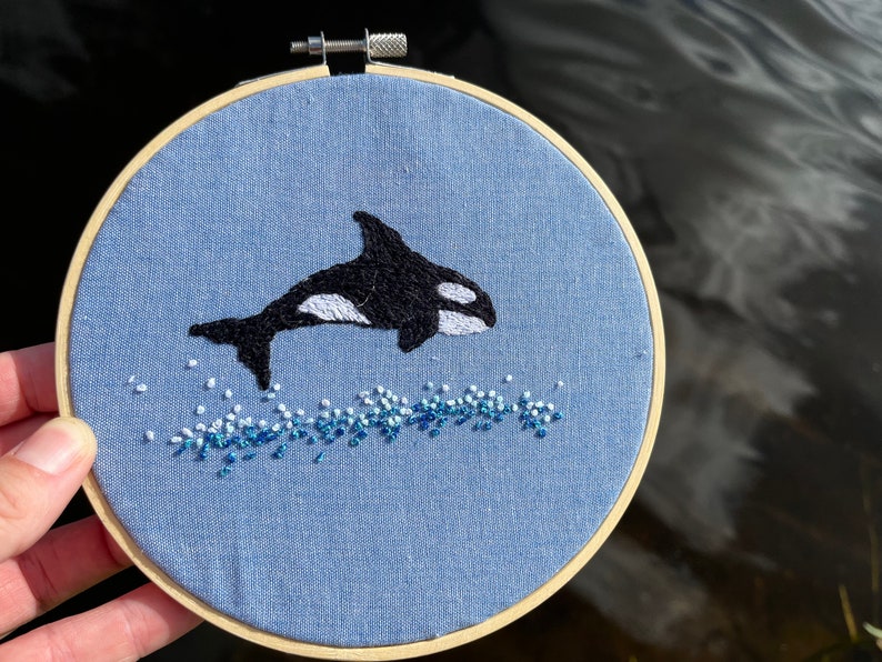 Whale Collection Orca Embroidery Pattern Digital Pattern Video Class image 5