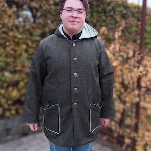 Pixie Coat - Men&#39;s/Straight Fit 46-66 - Digital PDF Sewing Pattern + Video Class