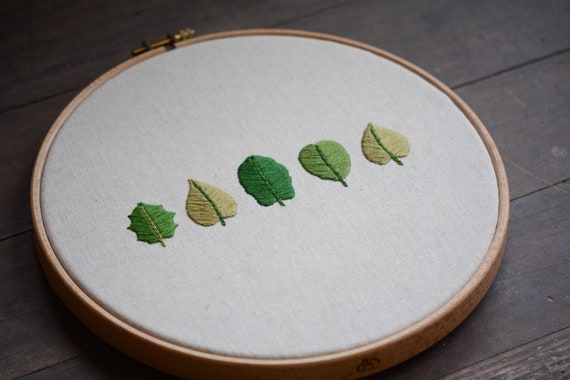 Leaf Embroidery - New Zealand Collection - Digital PDF Sewing