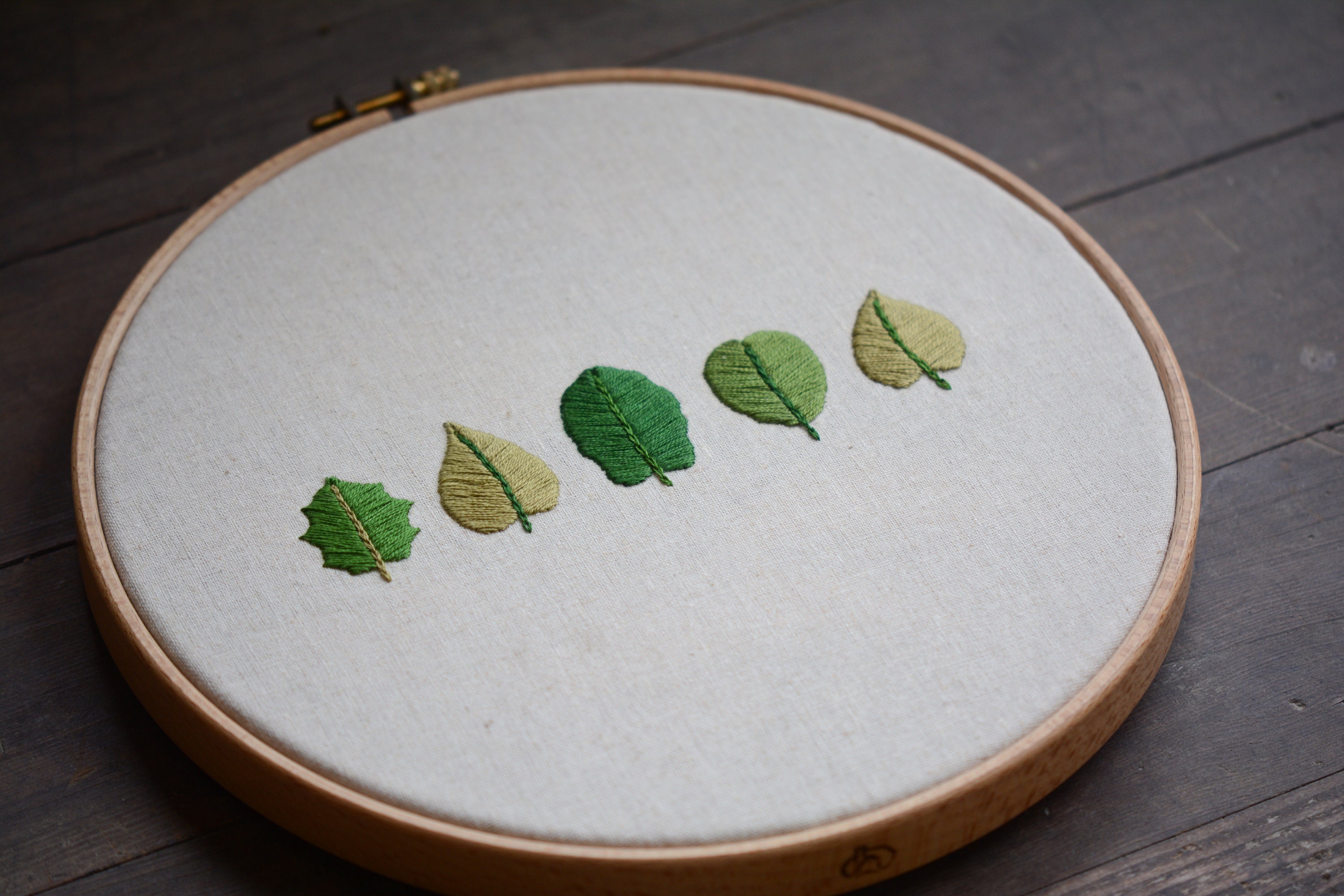 葉の刺繍 - ニュージーランド コレクション - デジタル PDF 縫製