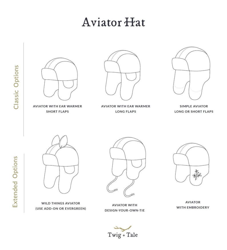 Aviator Hat All Sizes Digital PDF Pattern Video Class image 2