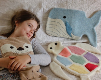 Hot Water Bottle Covers - Marine Animals - Digital PDF Sewing Pattern