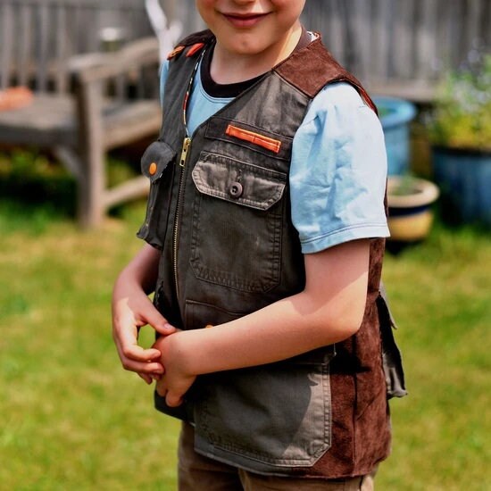 Fishing Vest Child Add-on for Trailblazer Vest Digital PDF Pattern