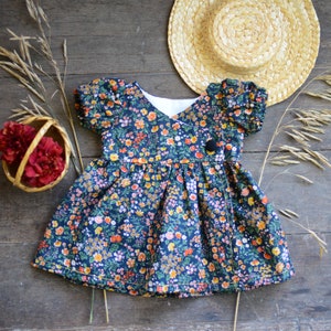Classic Cloth Doll Clothes - Crossover Dress - Digital PDF Sewing Pattern