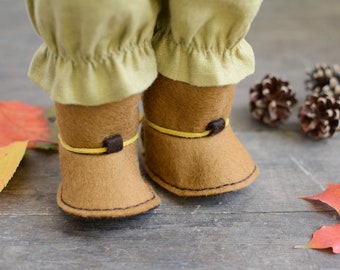 Classic Cloth Doll Clothes - Tie Back Boots - Digital Pattern