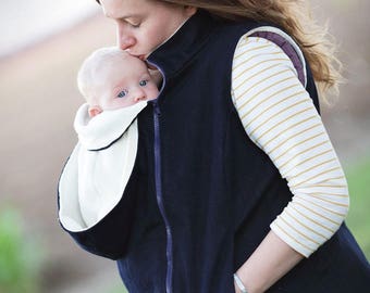 Nestledown Baby Wearing + Pregnancy Add-On for Trailblazer Vest - Adult - Digital PDF Pattern