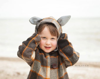 Animal Coat - Child - Digital PDF Sewing Pattern