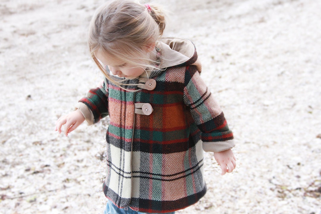 Pixie Pea Coat Children Digital PDF Sewing Pattern UK - Main Image