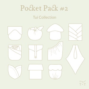 Pocket Pack #2 - Tui Collection ~ Digital PDF Sewing Pattern