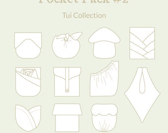 Pocket Pack #2 - Tui Collection ~ Digital PDF Sewing Pattern