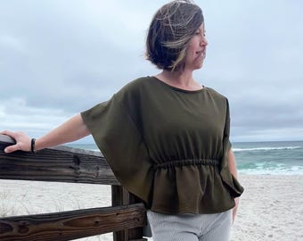 Cascades Top - Women/Curved Fit 0-22 - Digital PDF Sewing Pattern + Video Class