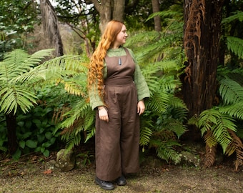 Hedgerow Dungarees and High-Waisted Pants - Adult - Sizes 14-38 - Digital PDF Sewing Pattern + Video Class