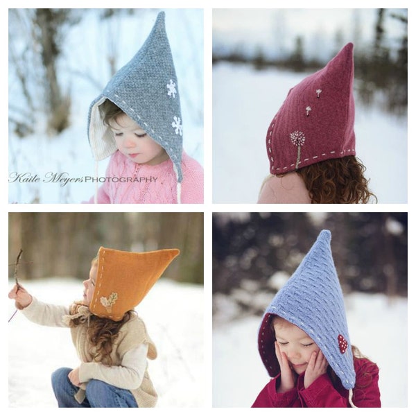 Pixie Hat - PDF sewing pattern - Sizes Infant to 10