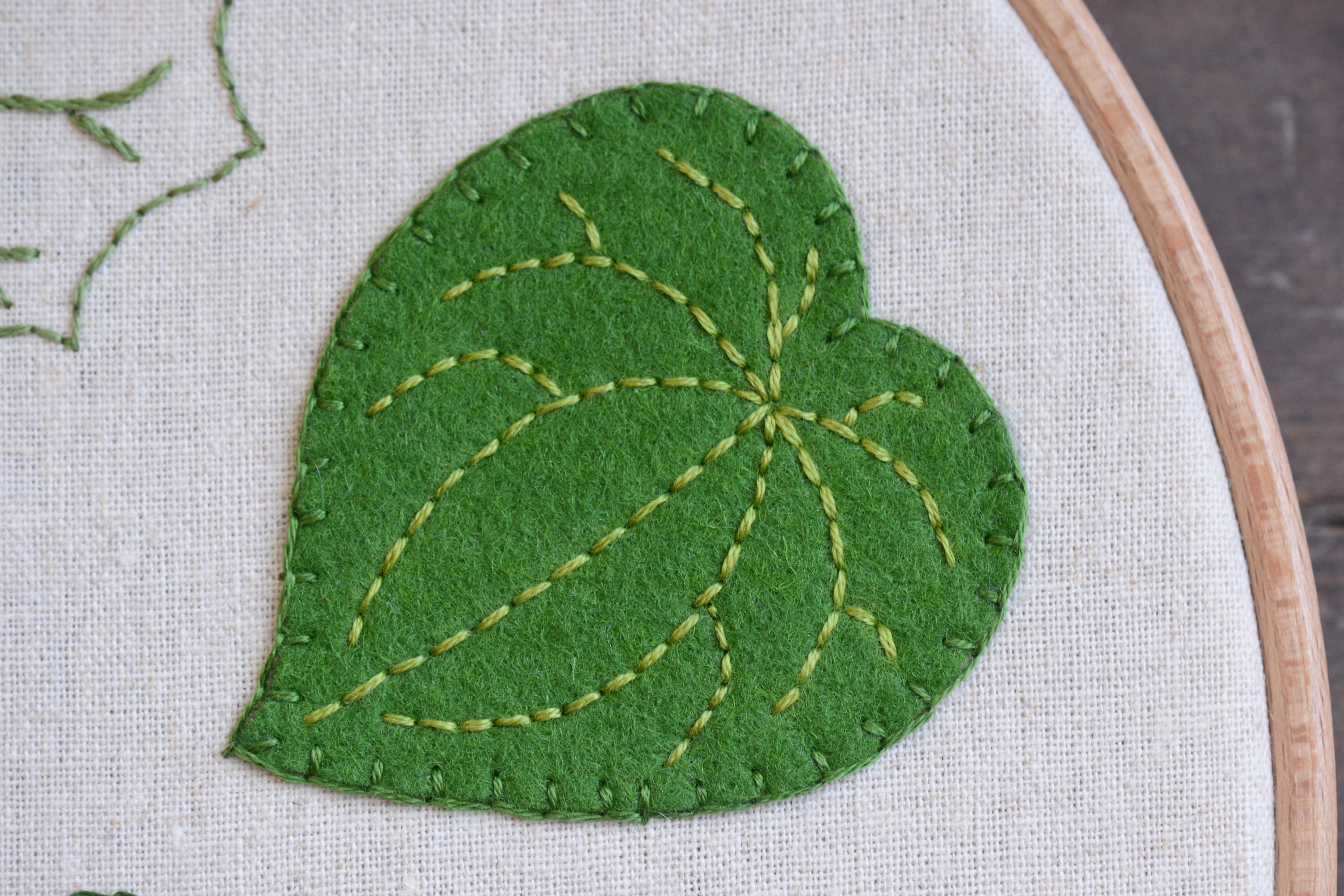 Leaf Embroidery - New Zealand Collection - Digital PDF Sewing
