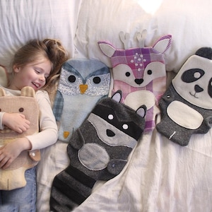 Hot Water Bottle Covers - Woodland Animals - Digital PDF Sewing Pattern