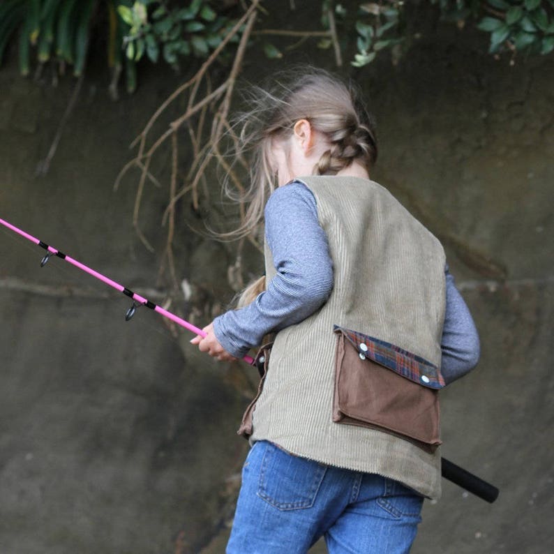 Fishing Vest Child Addon for Trailblazer Vest PDF Pattern Etsy