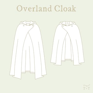 Overland Cloak Adult Digital PDF Pattern Video Class image 2