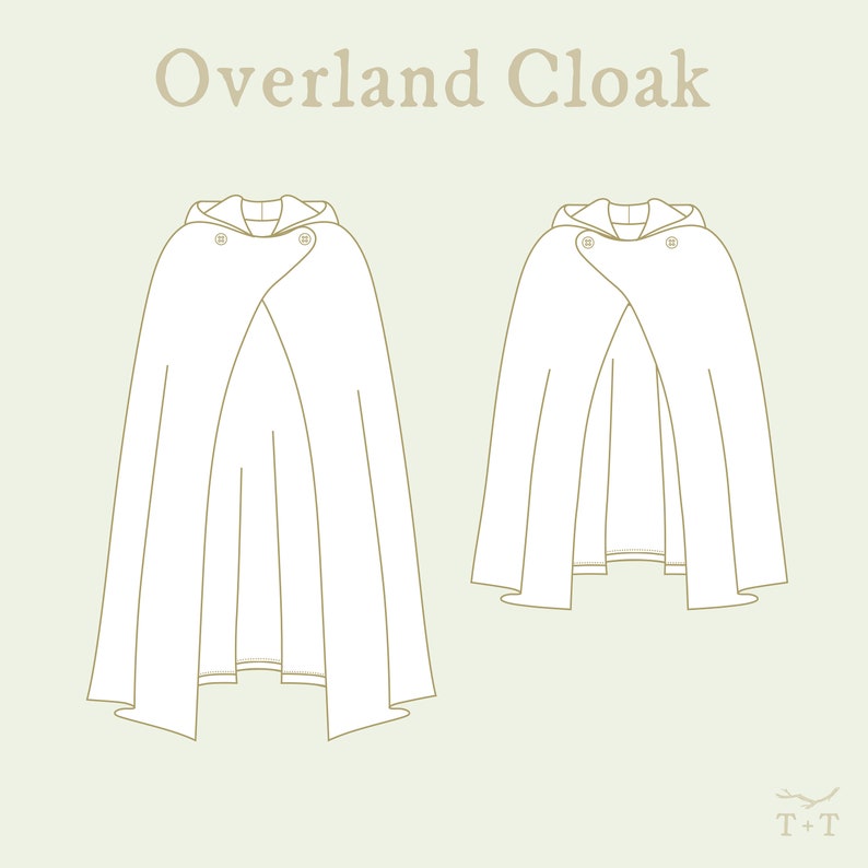 Overland Cloak Adult Digital PDF Pattern Video Class image 2