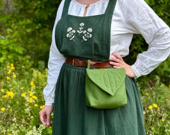 Leaf Hip Pouch + Cloth Belt - Digital PDF Sewing Pattern + Video Class
