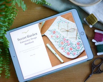 Secret Garden Embroidery Handbook - Sewing Pattern eBook/Digital PDF Patterns