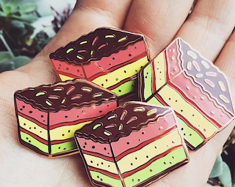 Rose Gold Rainbow Cookie Pins
