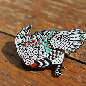 Enamel Raven Pins image 5